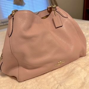 Pink Coach shoulder bag